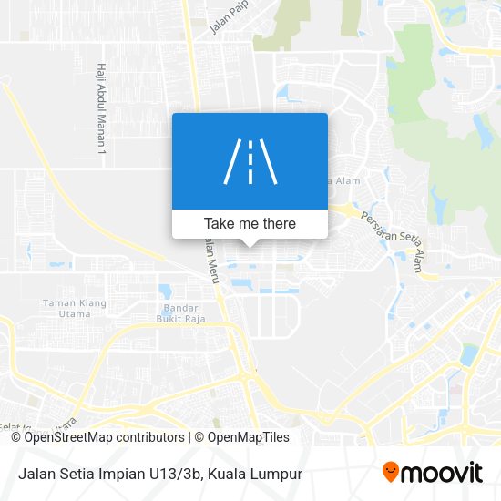 Jalan Setia Impian U13/3b map