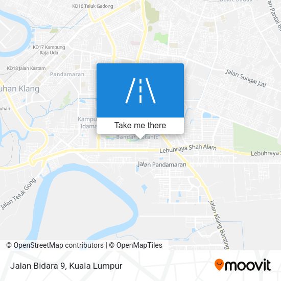 Peta Jalan Bidara 9