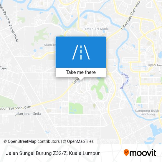 Jalan Sungai Burung Z32/Z map