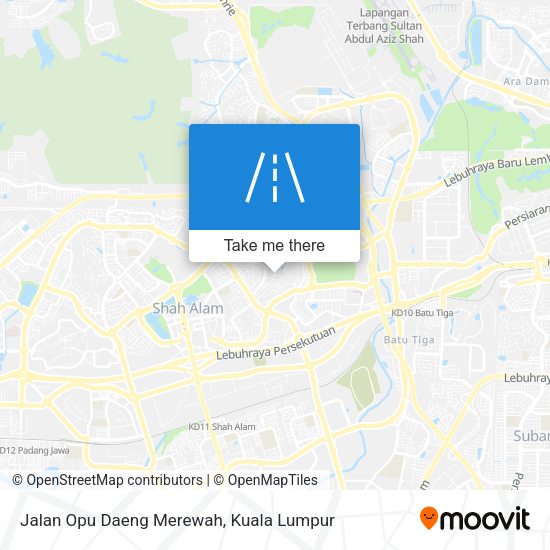 Peta Jalan Opu Daeng Merewah