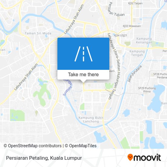Persiaran Petaling map
