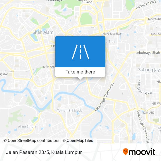Peta Jalan Pasaran 23/5