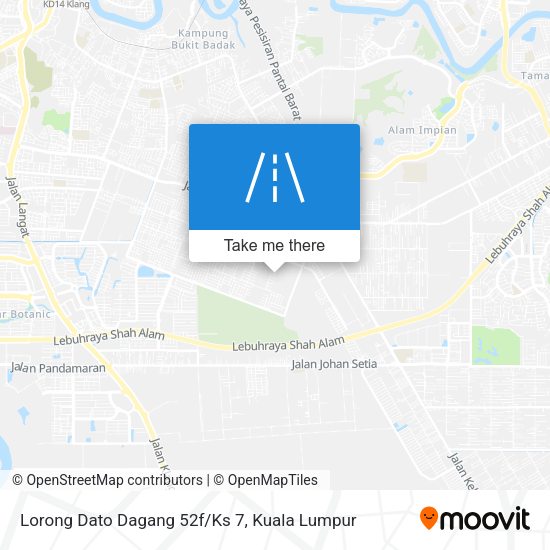 Lorong Dato Dagang 52f/Ks 7 map