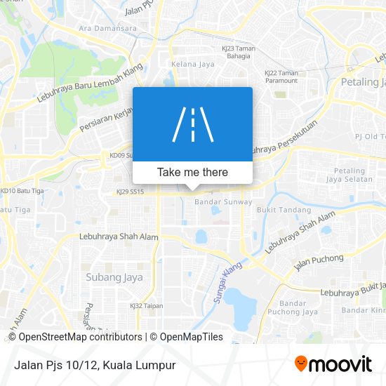 Peta Jalan Pjs 10/12
