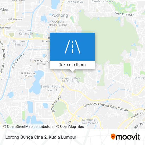 Lorong Bunga Cina 2 map