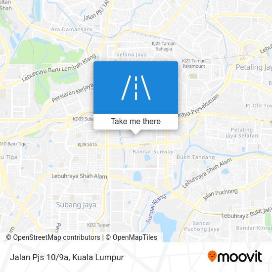 Jalan Pjs 10/9a map