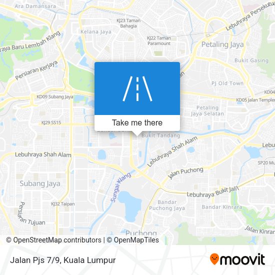 Jalan Pjs 7/9 map