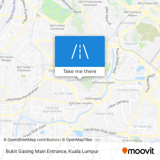 Bukit Gasing Main Entrance map