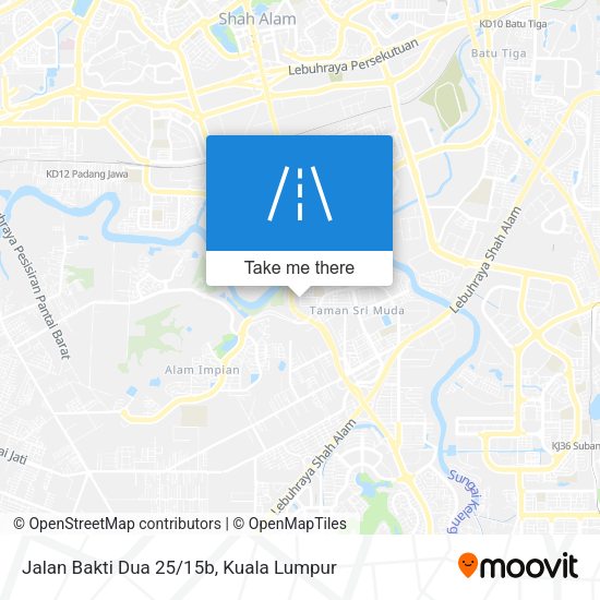 Jalan Bakti Dua 25/15b map
