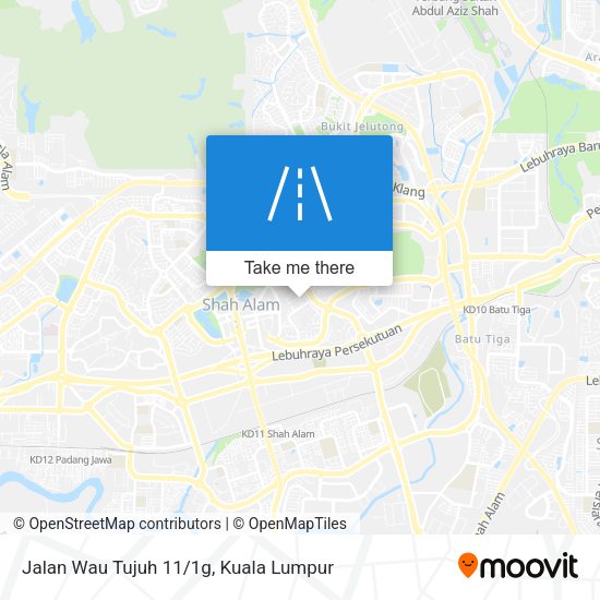 Jalan Wau Tujuh 11/1g map