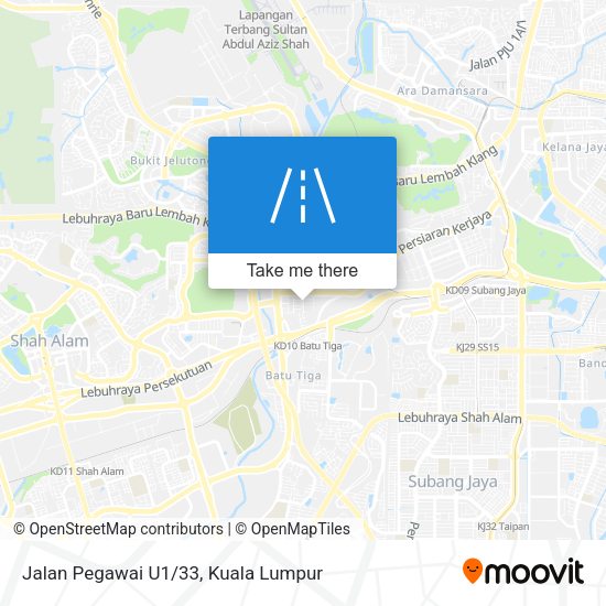 Jalan Pegawai U1/33 map
