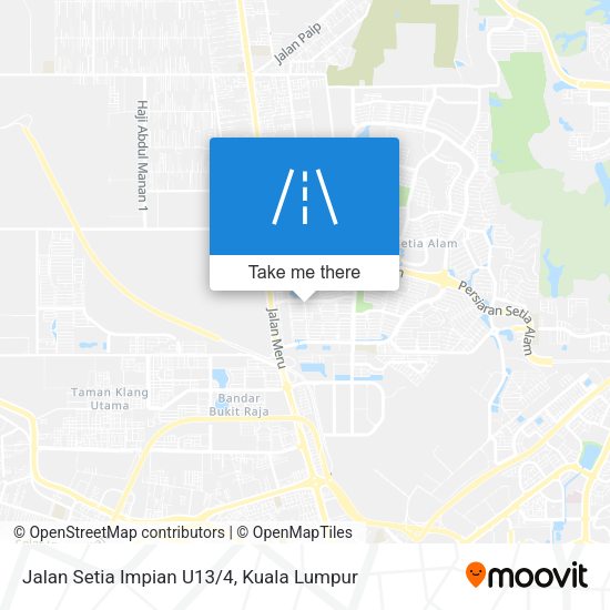 Jalan Setia Impian U13/4 map