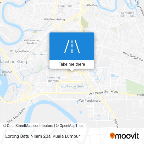 Peta Lorong Batu Nilam 20a