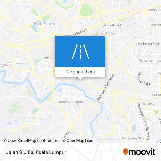 Jalan S U 8a map