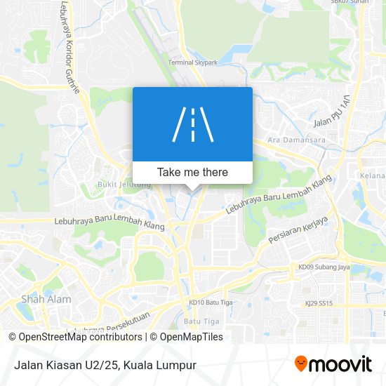 Jalan Kiasan U2/25 map
