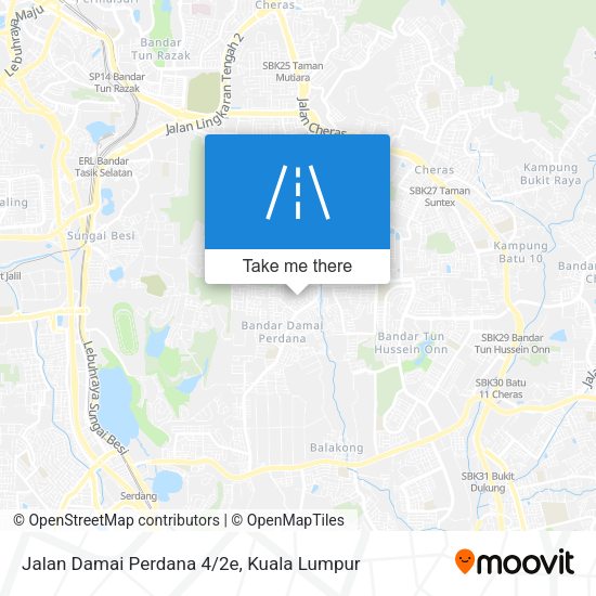 Jalan Damai Perdana 4/2e map