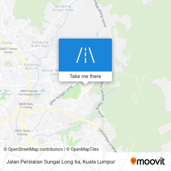 Jalan Persiaran Sungai Long 6a map