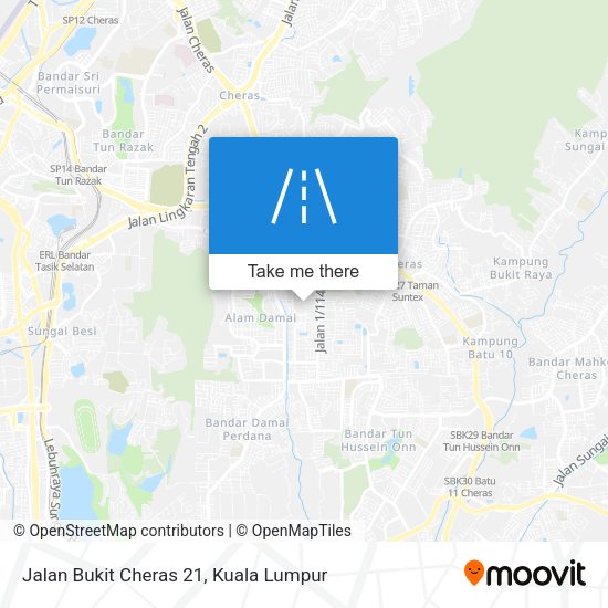 Jalan Bukit Cheras 21 map