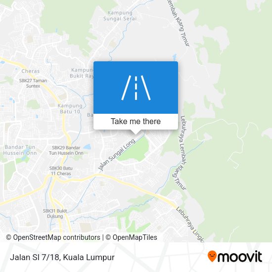 Jalan Sl 7/18 map