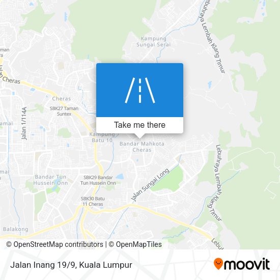 Peta Jalan Inang 19/9