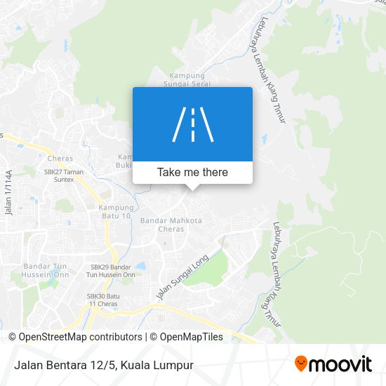 Peta Jalan Bentara 12/5