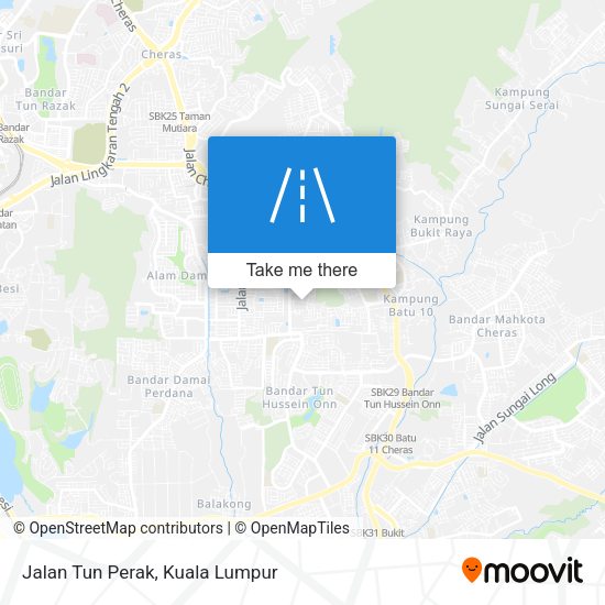 Jalan Tun Perak map