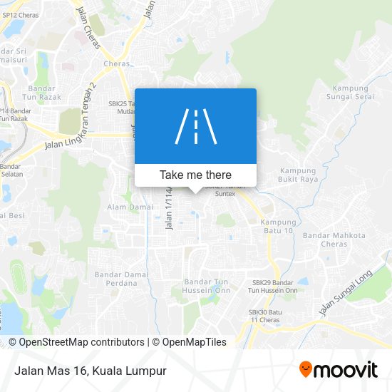 Jalan Mas 16 map