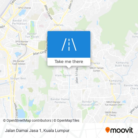 Jalan Damai Jasa 1 map