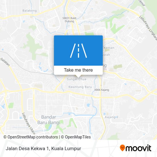Jalan Desa Kekwa 1 map