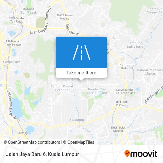 Jalan Jaya Baru 6 map