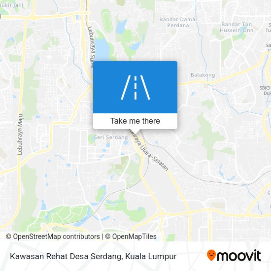 Peta Kawasan Rehat Desa Serdang