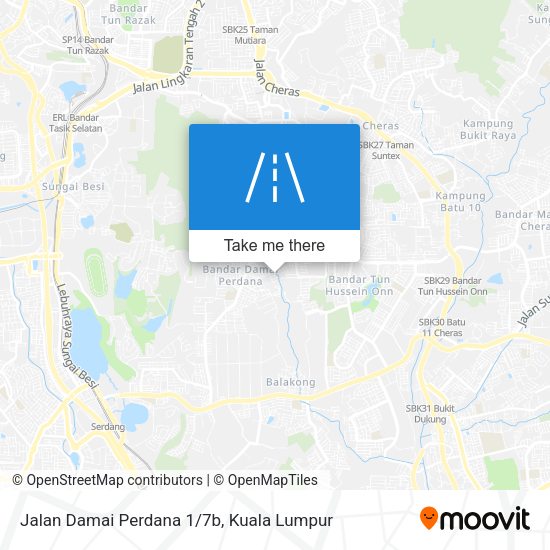 Jalan Damai Perdana 1/7b map