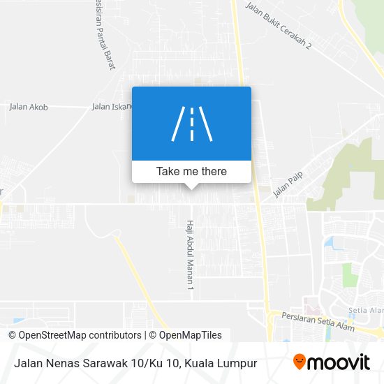 Peta Jalan Nenas Sarawak 10/Ku 10