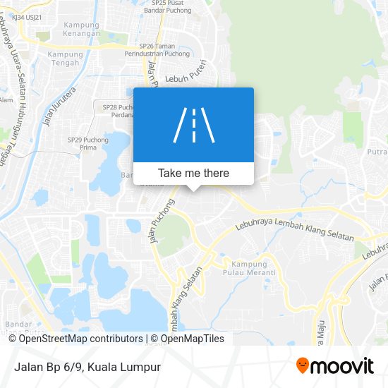Jalan Bp 6/9 map