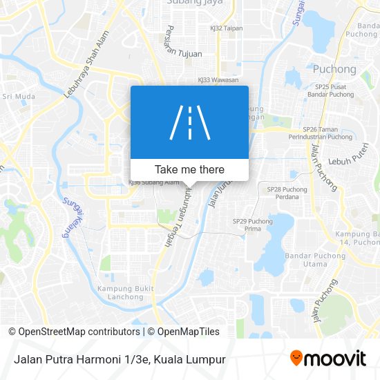 Jalan Putra Harmoni 1/3e map