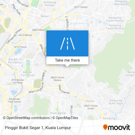 Pinggir Bukit Segar 1 map