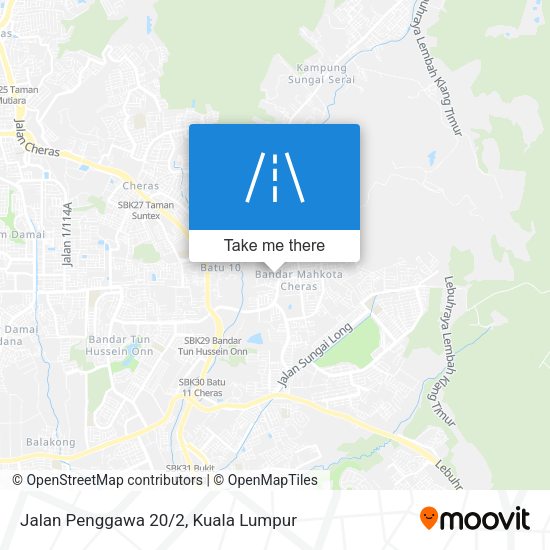 Jalan Penggawa 20/2 map