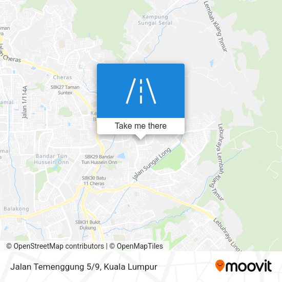 Jalan Temenggung 5/9 map