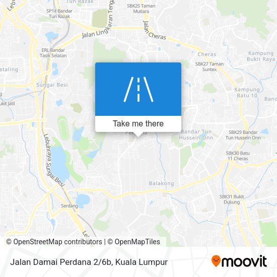 Jalan Damai Perdana 2/6b map