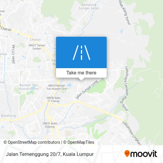 Jalan Temenggung 20/7 map