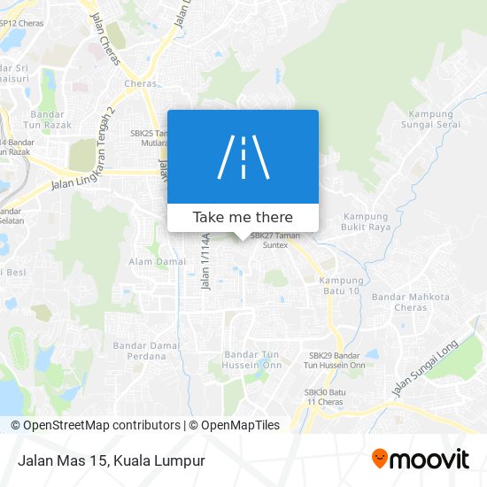 Jalan Mas 15 map