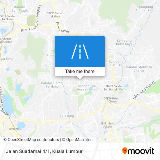 Jalan Suadamai 4/1 map