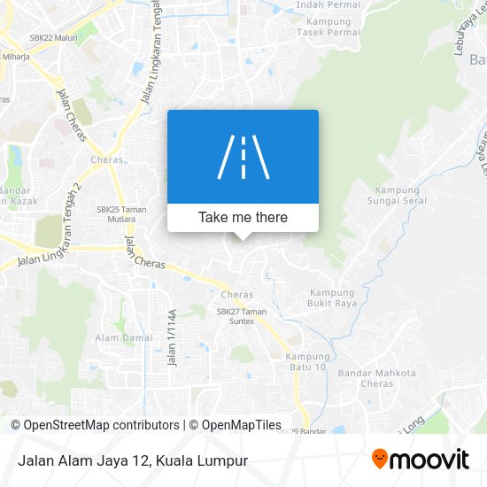 Jalan Alam Jaya 12 map