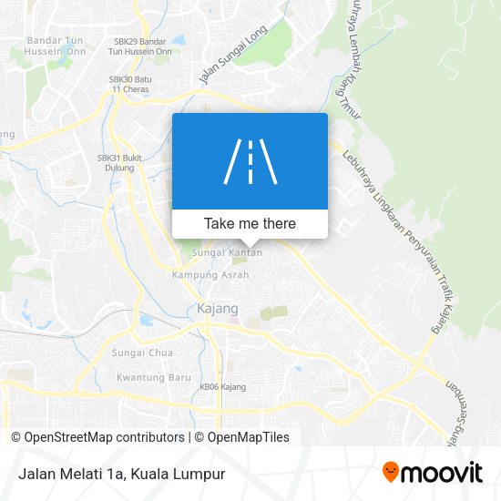 Jalan Melati 1a map