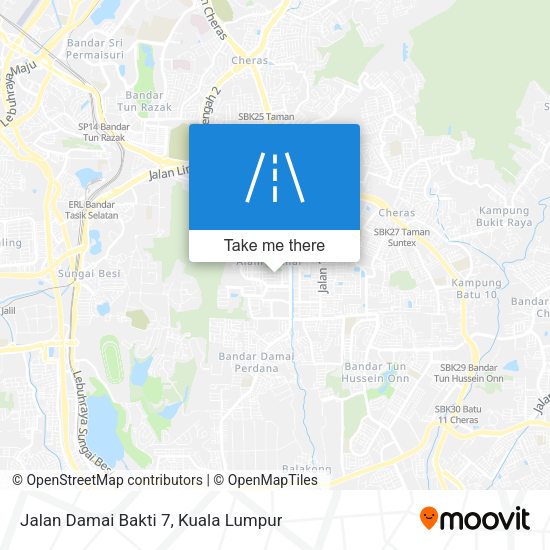 Jalan Damai Bakti 7 map