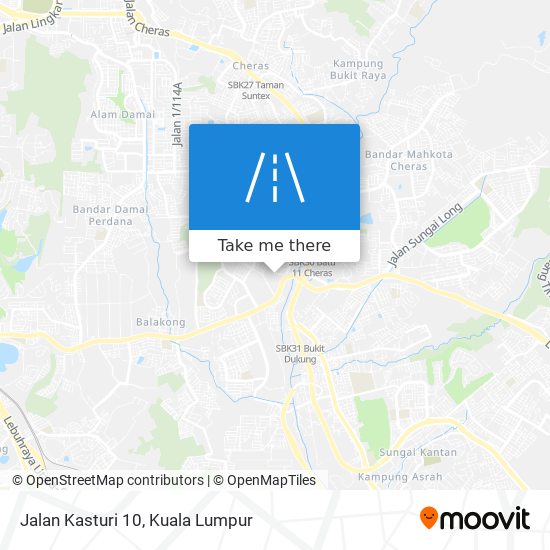 Jalan Kasturi 10 map