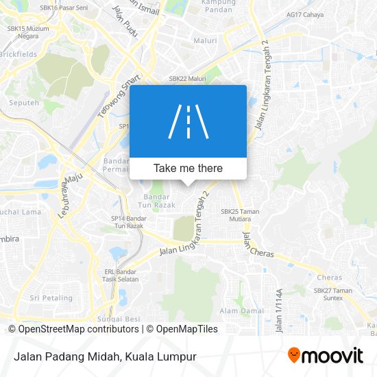 Peta Jalan Padang Midah