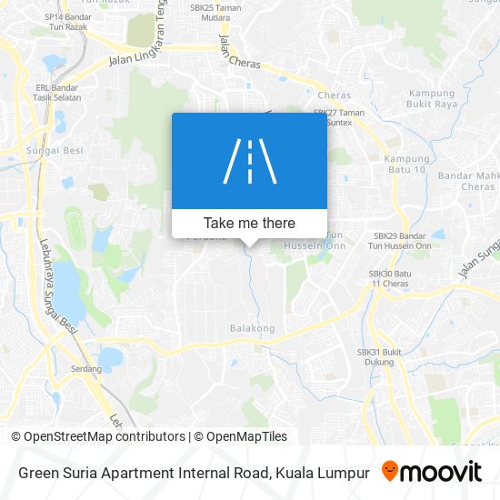 Green Suria Apartment Internal Road map