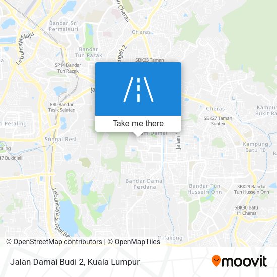 Jalan Damai Budi 2 map