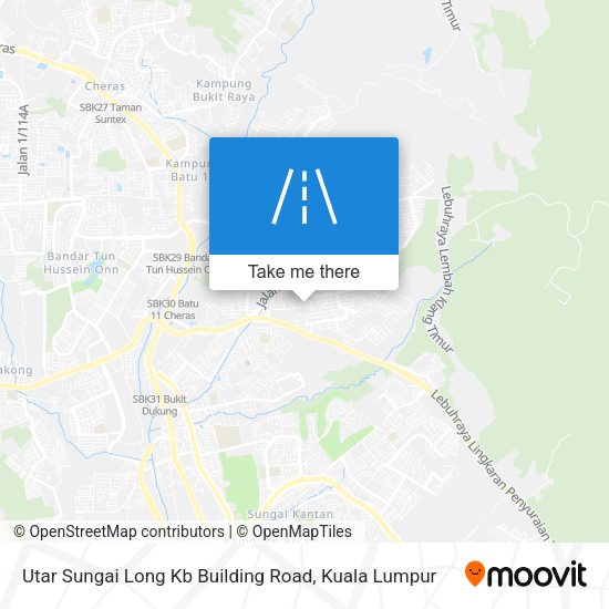 Utar Sungai Long Kb Building Road map